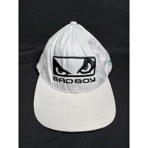 Rare Y2K Bad Boy Shogun Rua UFC 104 MMA Eyes Hat Cap White (S-M)